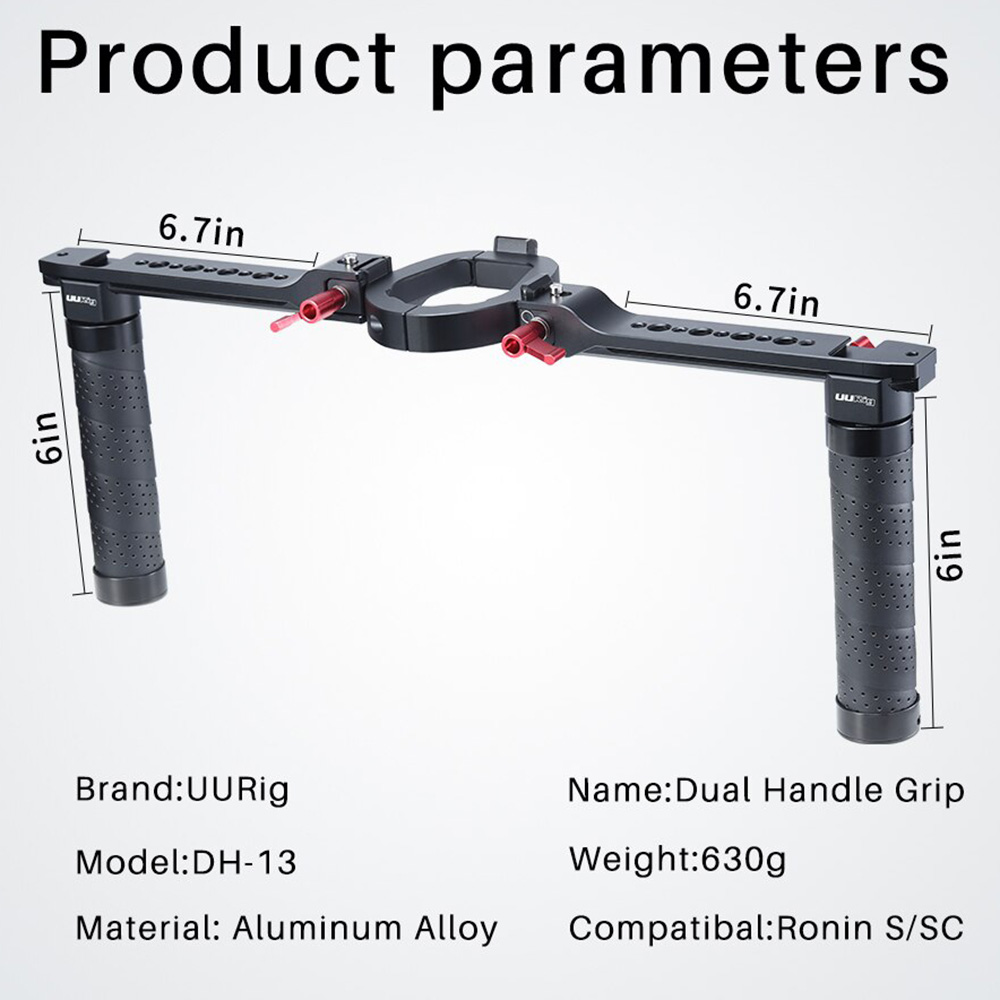 UURig DH13 Dji Ronin S SC Dual Handle Grip (6)